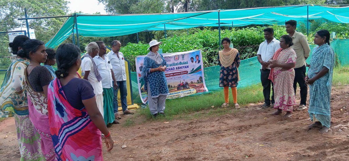 KvkThiruvarur's tweet photo. ICAR KVK Thiruvarur-Intensive Campaign on "Khet Bachao Abhiyan - Rabi 2026-27-Munnavalkottai,Koilvenni,Vaduvur Thenpathi-Needamangalam block-27.10.2026
#KhetBachaoAbhiyan
#ICAR
#ATARI https://t.co/7RICYmziYd
