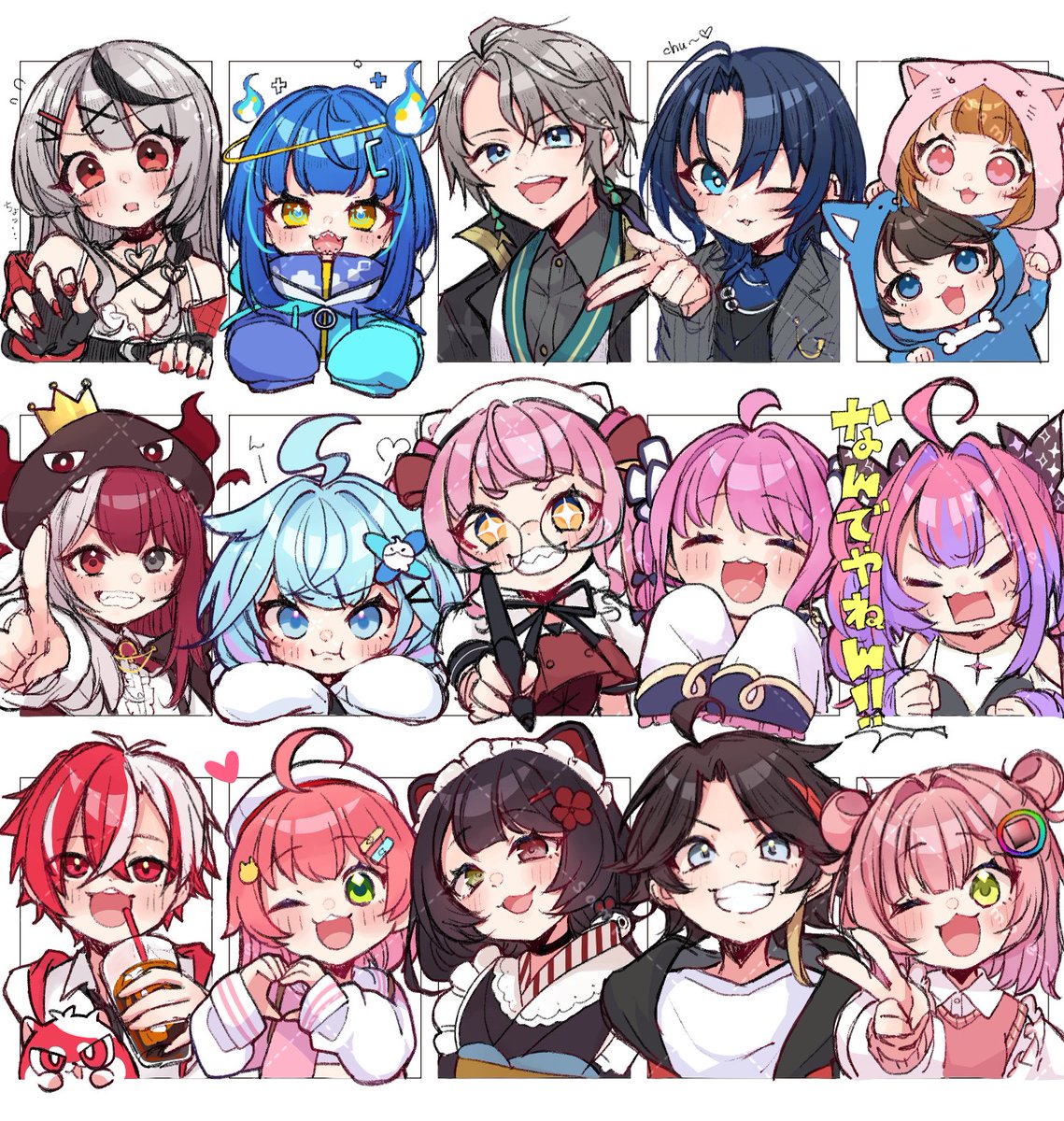 kabuayako's tweet photo. ひたすら皆の推し描いてたの懐かしい https://t.co/VqnZe3WJ14
