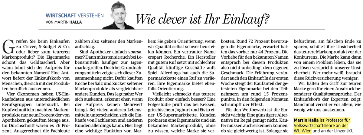 HallaMartin's tweet photo. 🛒 Ist das teurere Markenprodukt wirklich besser? https://t.co/krHCk8rrCM