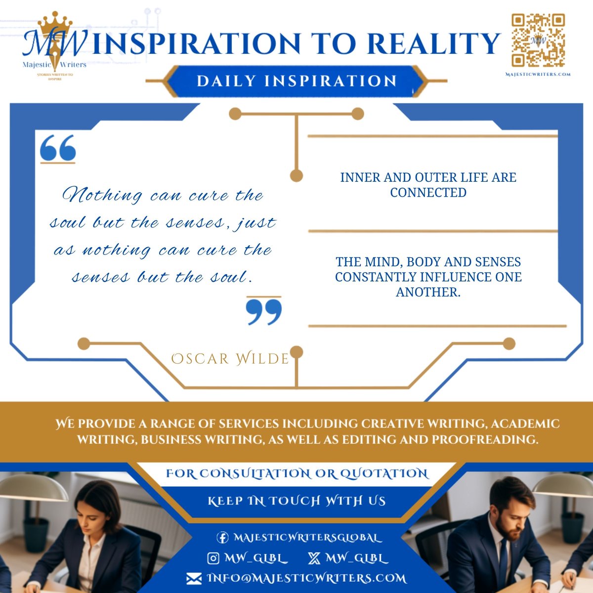 MW_Glbl_'s tweet photo. Your ideas deserve more than a rough draft.
From writing and editing to book design and business writing, we help you get every word right. ✍️

#Authors #BusinessWriting #BookEditing #Copywriting #BookDesign https://t.co/f9Aq2Yaa3y