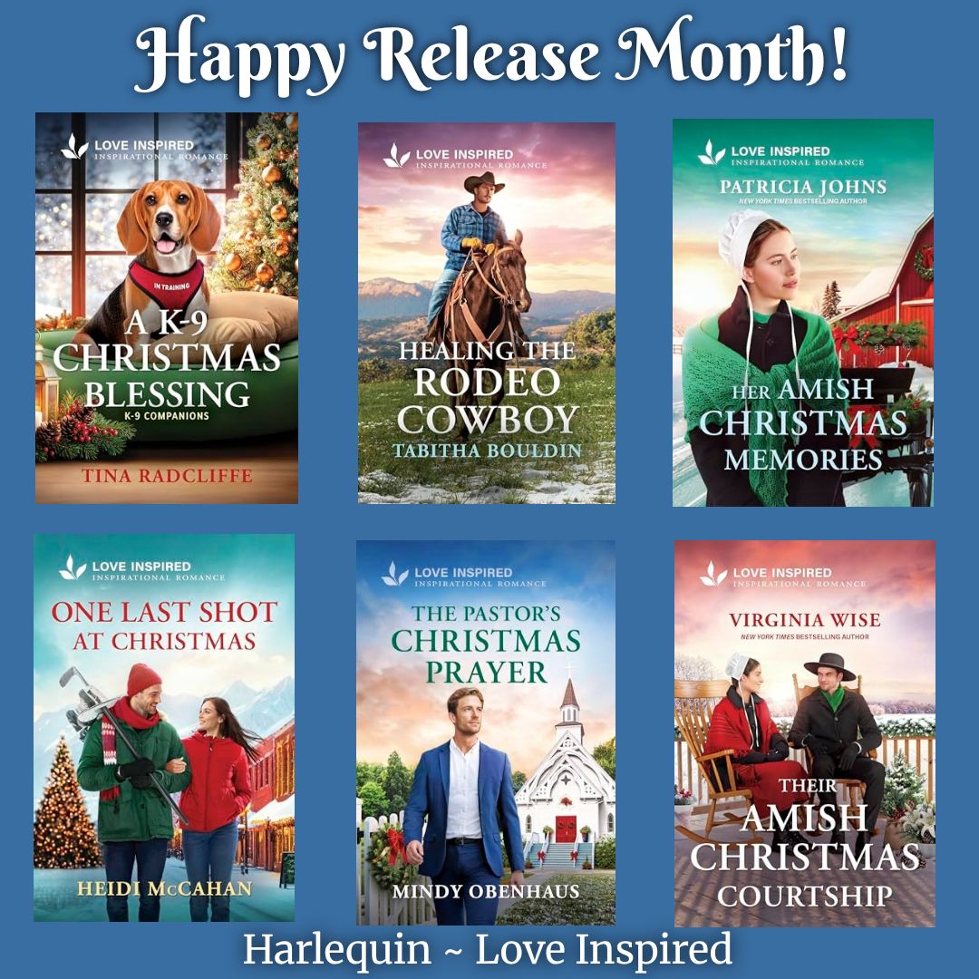 HeidiMain's tweet photo. Happy RELEASE Day to Tina Radcliffe, @tabithabouldin, @AuthorPatJohns, @HeidiMcCahan, @MindyObenhaus and @VirginiaWiseBks 🥳

https://t.co/eKRYxSEPra

#booklaunch #newrelease #releaseday #November2026
#booklovers #amreading #cleanreads #RomanceBooks
@LoveInspiredBks @HarlequinBooks  #willbebestsellers