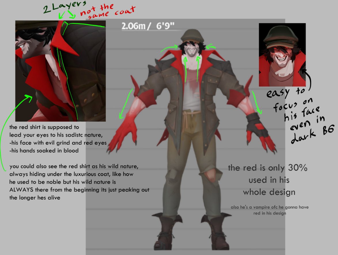 mobrinono's tweet photo. saw the drifter recolor and I have my opinion on why his design is already good and shouldn't remove the red color from his clothes https://t.co/wrYqXfIOuQ