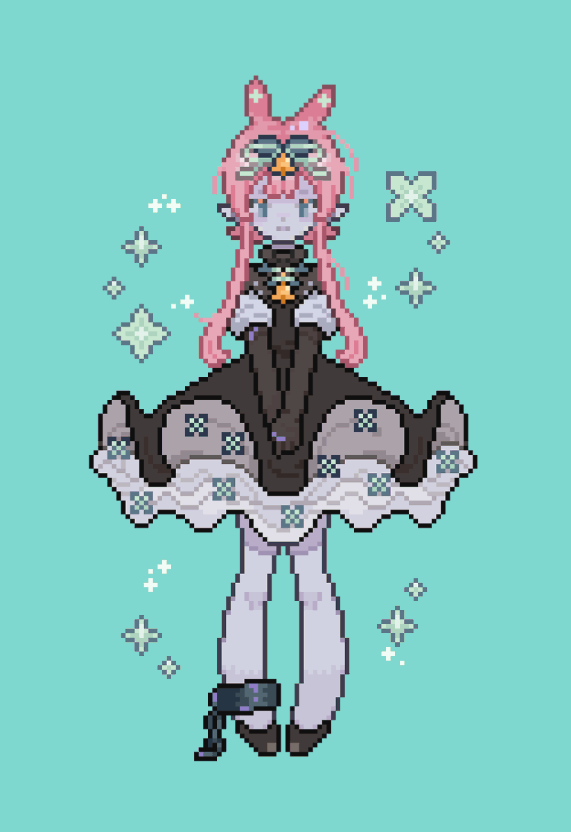 Yiimiii2's tweet photo. 给朋友的，还没画完
#PixelArt #ドット絵 https://t.co/3MEOMX8FDR