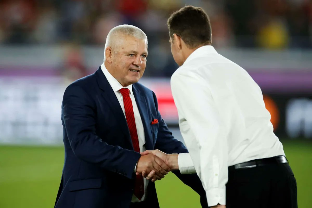 GautengN's tweet photo. Former British & Irish Lions coach Warren Gatland has praised Rassie Erasmus for his success with the Springboks. https://t.co/37Fn9TMXrA #Springboks #RassieErasmus #WarrenGatland #RugbyNews #SpringboksNews #RugbyWorldCup2027 https://t.co/S0kIqyq1AG