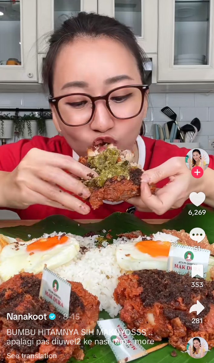 glazeshine_'s tweet photo. LIAT NANAKOOT AKHIRNYA COBAIN MAK DURA JUGA 😭🍗 

pantesan seliweran mulu di TikTok, liat bumbu itemnya bikin ngiler WKWK https://t.co/IGNDCB1yDM