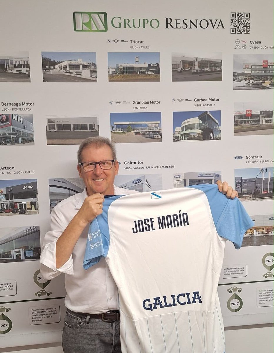 futgal's tweet photo. A familia de #Gruporesnova xa ten a camisola da Selección Galega! 💙

Grazas a @celtamotor  colaborador oficial da RFGF, por acompañarnos e apoiar o fútbol galego. É un pracer contar con empresas que comparten a nosa ilusión e compromiso. 🤝

Seguimos sumando, xuntos! ⚽💪🏻

#SelecciónGalega #GrupoResnova #Celtamotor #OrgulloGalego