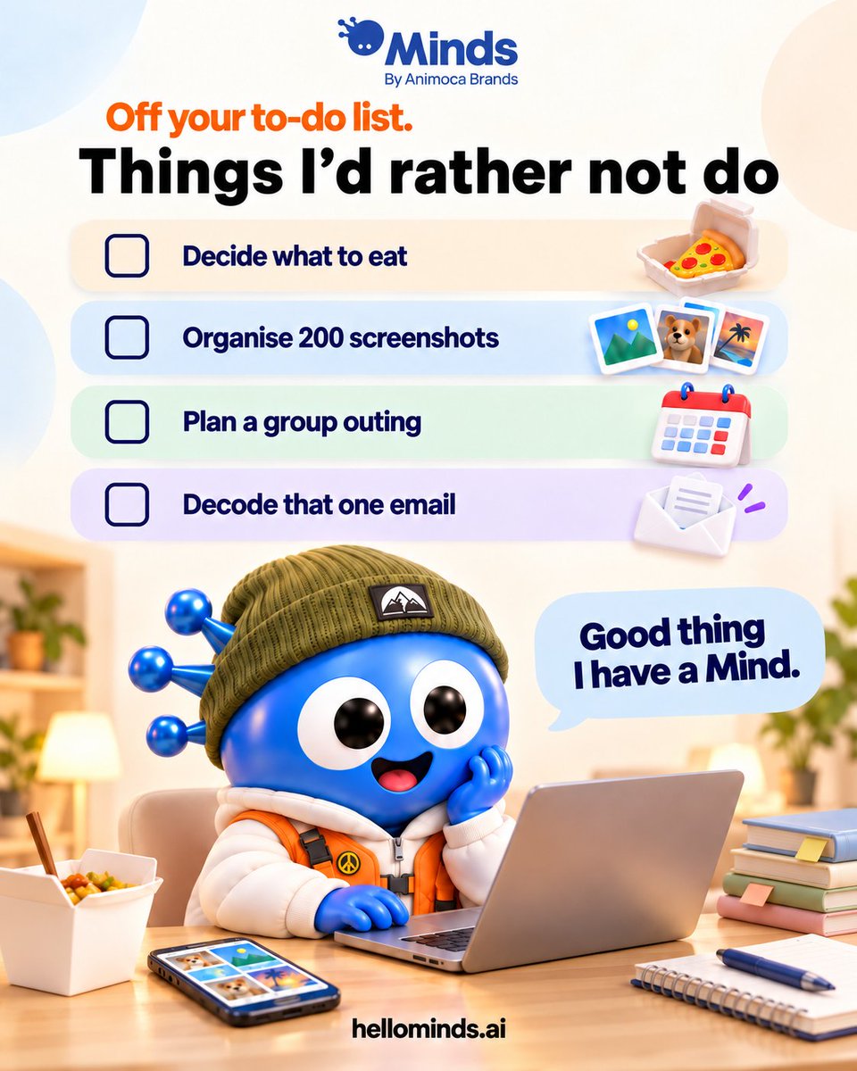 hellominds_'s tweet photo. Things I'd rather not do: All of the above 

Good thing I have a Mind 😛 https://t.co/CbjTSn7tRl