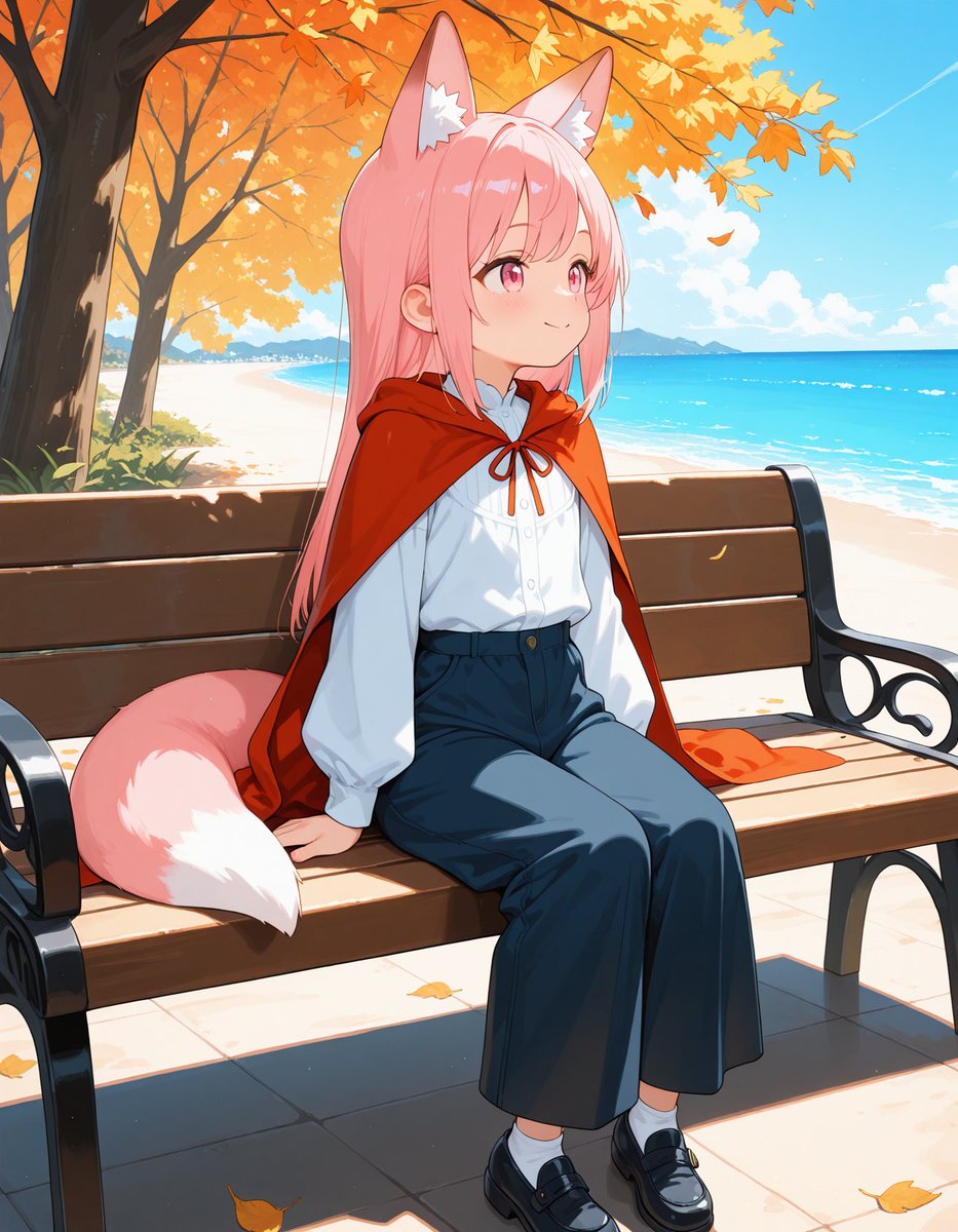 moenium_AI's tweet photo. 海を見に来たのじゃ https://t.co/iZWyku9TBH