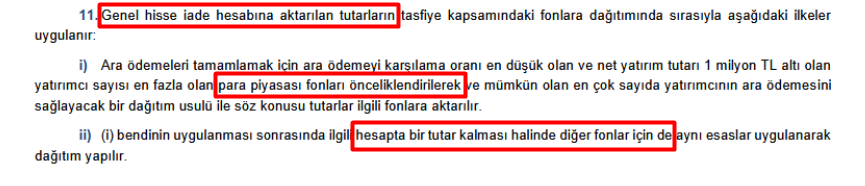 fonunmagdurlari's tweet photo. 🚨‼️ #SONDAKİKA  *ACİL* HİSSE SENEDİ VE SERBEST FON MAĞDURLARI ACİL UYANIN!

Son yayınlanan SPK 2026/76 Bülteni'nin 11. Maddesiyle akıllara zarar bir hak aktarımı resmiyet kazandı:

‼️HİSSE İADELERİYLE, PARA PİYASASI FONLARINI ÖDEYECEKLER!

Prof. Dr. Ersan Şen az önce bizzat uyardı:
  "Para piyasası fonları içinde hisse senedi barındırmaz. Hisseden kaynaklı iadelerin ilgili fonlar yerine para piyasası fonuna aktarılması büyük bir mağduriyete yol açar!"
Maddenin Türkçesi çok açık:
  1️⃣ Manipülasyona uğrayan hisselerden toplanan paralar (Genel Hisse İade Hesabı), öncelikle Para Piyasası Fonları'nın (PPF) ara ödemesine aktarılacak!
  2️⃣ Madde 11/ii'ye bakın: Hisse ve serbest fon yatırımcılarına ancak "BİR TUTAR KALMASI HALİNDE" ödeme yapılacak! Kalmazsa sıfır!

Önce 17 Eylül saatsiz bülteniyle emir iptali, sonra PBLK mülkiyet hakkının ötelenmesi, şimdi de bir fonun hisse parasını alıp başka fonun açığını kapatma formülü!

Bir yatırımcının varlığıyla başka bir grubun yangınını söndüremezsiniz!
  
MSCI ve uluslararası finans kuruluşları bu kuralsızlığı ve mülkiyet ihlallerini izlemiyor mu sanıyorsunuz?

Bu artık sıradan bir kriz değil, Türkiye sermaye piyasalarının güven ve beka sorunudur!
  
Hisse fonu yatırımcıları haklarınıza sahip çıkın, bu maddeyi kabul etmiyoruz!

GARABETİNİZDEN DÖNÜN @spkgovtr @HMBakanligi 

#VarlıkFonuAnaPara #ANAPARAYoksaReiseOyYOK #BasınFonzedeyiDuy