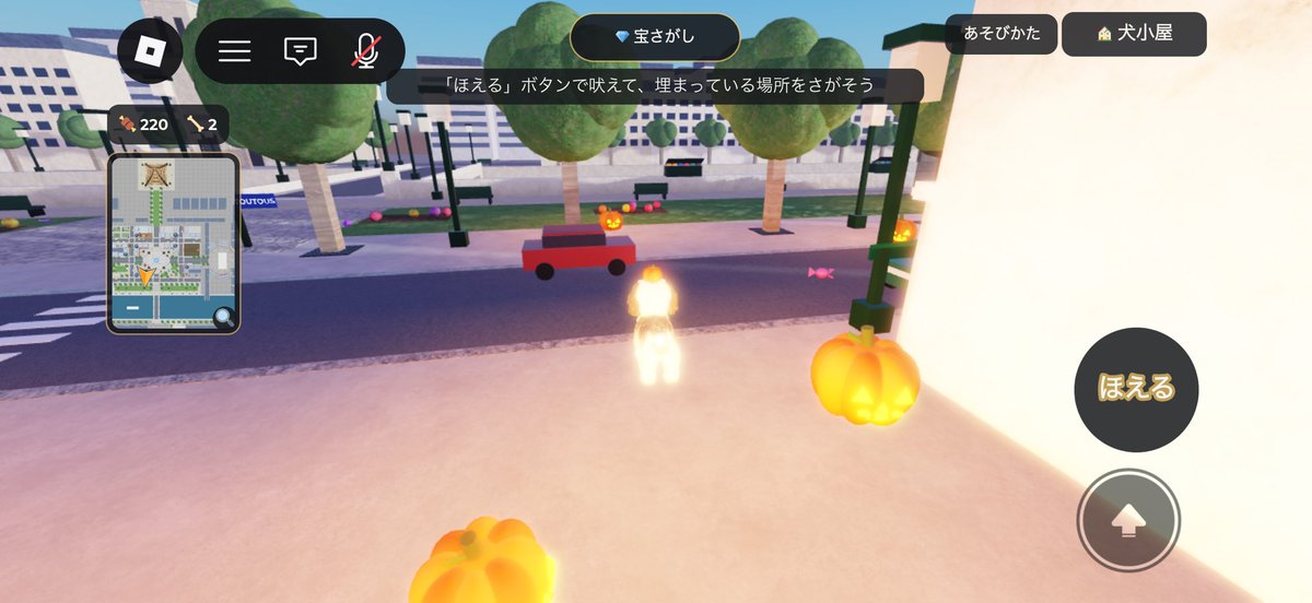 ENULIV's tweet photo. 小学校教諭の友達が、僕のROBLOXゲーム『DON’T DIG, DOG!!』を紹介してくれました！
小1の感想は…

「むずかしい」
「ハロウィンイベントがあったらいいのに」

確かに複雑だったかなぁ…と反省。

さて、ここで改めてROBLOXを開いてみましょう。

カボチャ落ちまくっとるがな🎃
#roblox 
#個人開発 https://t.co/jhmWE0rDo7