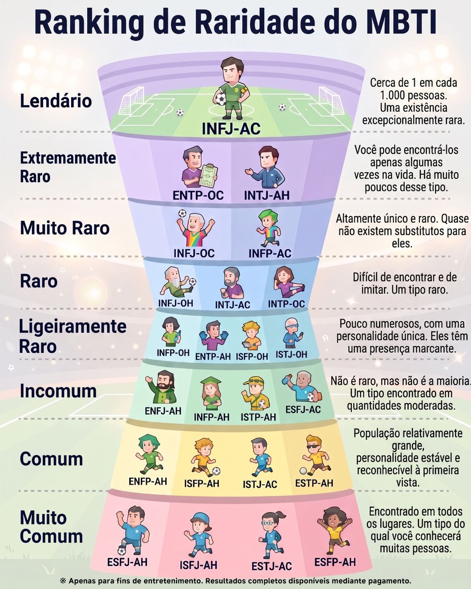 personalityhub's tweet photo. Você pode compartilhar um tipo comum, mas pertencer a uma variação muito mais rara.

Desbloqueie uma análise de alta resolução e veja o quão único você é.
