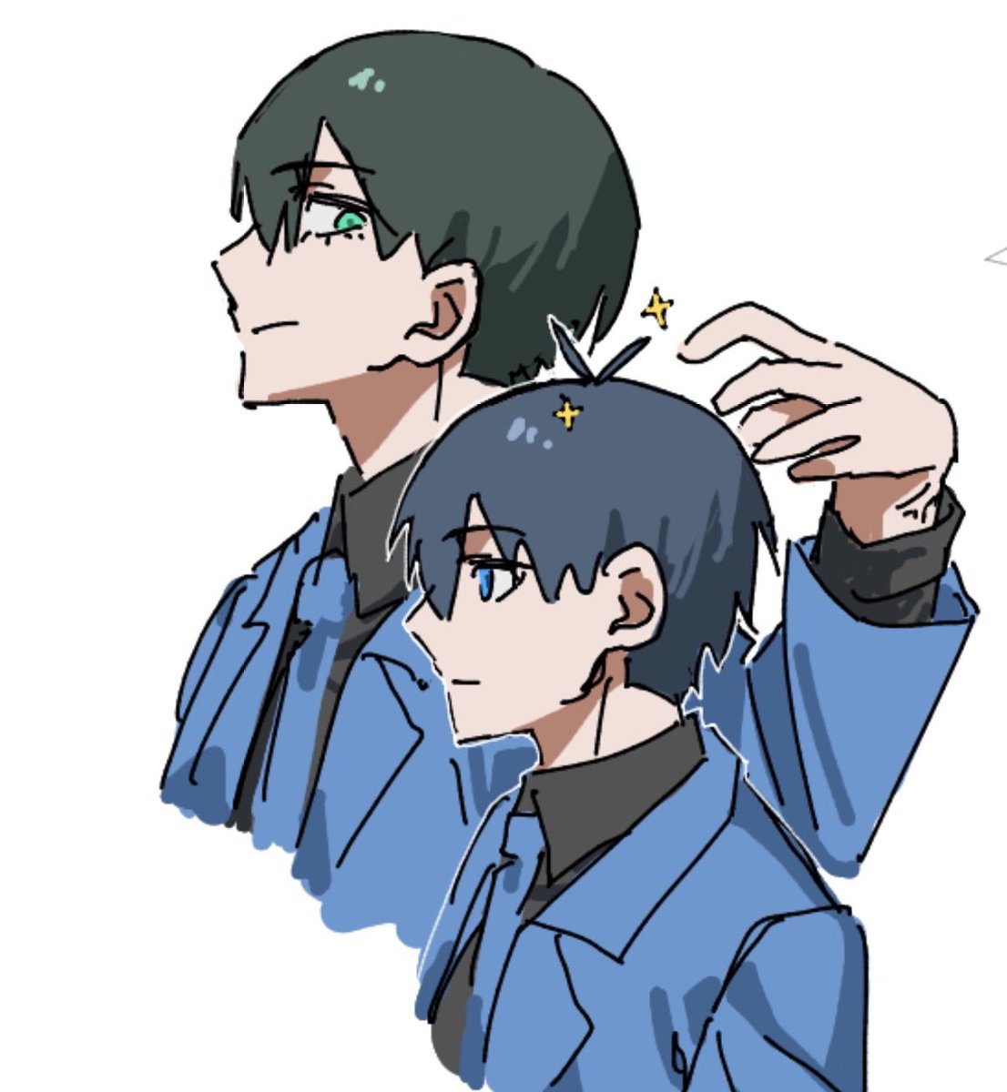 watakusiAR5628's tweet photo. rnis アホ毛 https://t.co/yZxA9LiPni