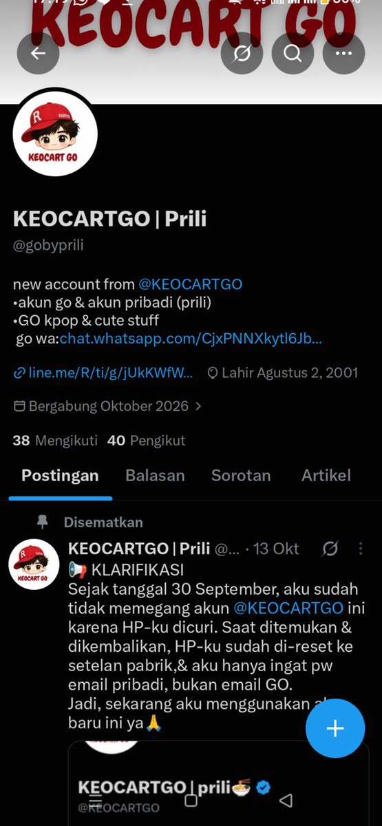 gobyprili's tweet photo. @sunflowerhcbb Guyss bisa bantu gak ini kek gimana, soalnya aku udah 1 bulanan premium x tapi gak ada benefit nya gitu😭😭😭 https://t.co/nLuJTpm7GA