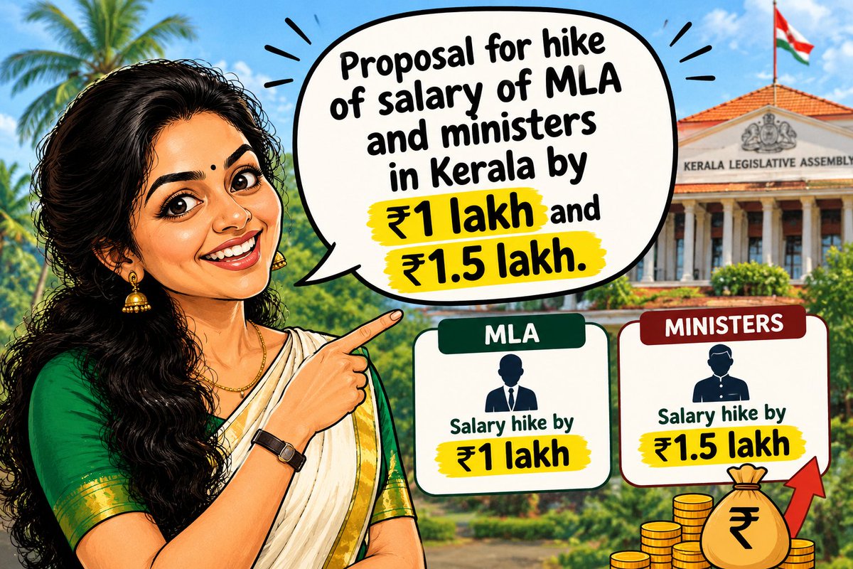 the_kerala_girl's tweet photo. Salary hike for MLA and ministers in kerala.

Politics is a good business now. https://t.co/lAR0suqnpn