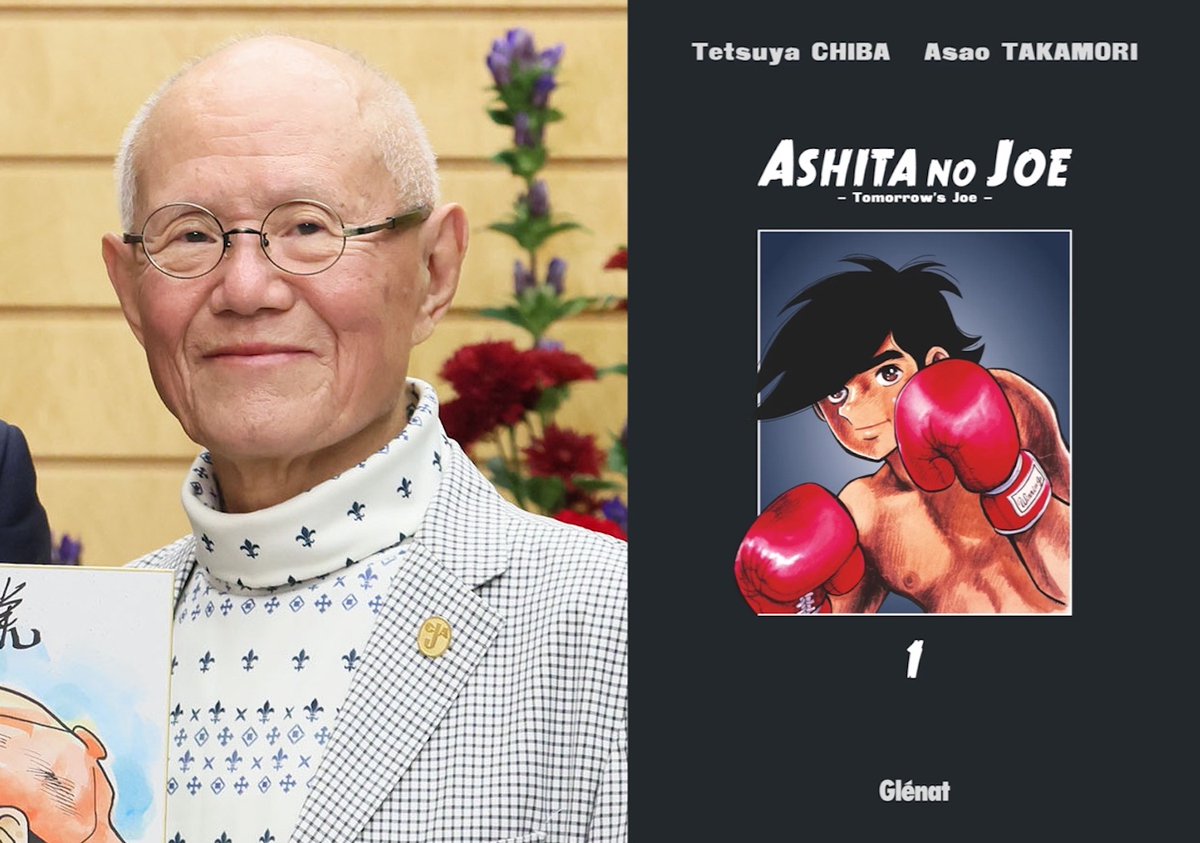 ActuaLitte's tweet photo. Tetsuya Chiba, dessinateur de "Ashita no Joe", est mort à 87 ans. Avec Asao Takamori, il avait fait du manga de boxe un phénomène de société.

https://t.co/RuyxAXdQ0c
#Manga #AshitaNoJoe https://t.co/EjfJrBDXK0