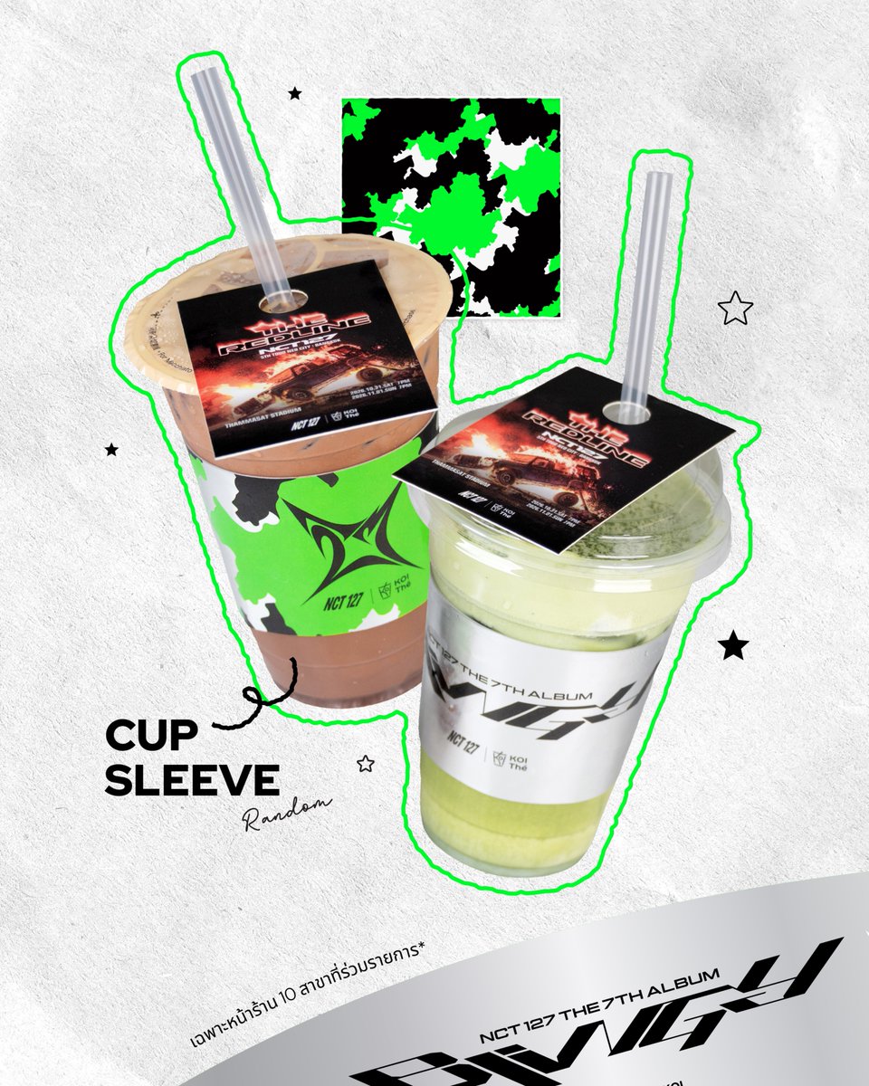 koithethailand's tweet photo. 📢 NCTzen มาทางนี้!🔥 พบกับ [Store Front] Event มาดูกันว่ามีอะไรบ้าง 👀✨

🧋เมื่อซื้อเมนูที่รวมรายการ* ไซซ์ M ขึ้นไป
▪︎ CACAO BARRY
▪︎ GOLDEN BREW GREEN MILK TEA
▪︎ MATCHA ORH NEE
▪︎ SALTED ORH NEE GREEN MILK TEA
▪︎ DOUBLE MATCHA LATTE

⭐รับเลย!⭐
💚 Straw Charm จำนวน 1 ชิ้น
💚 NCT 127 Cup Sleeve [Random] จำนวน 1 ชิ้น

จึ้งๆก่อนไปดูคอนฯได้ที่

📍 ร้าน KOI Thé 10 สาขาที่ร่วมรายการ
Siam Square One | Central Ladprao | Samyan Mitrtown | Fashion Island | Central Rama 9
Central Chaengwattana | One Bangkok | Mega Bangna | Emquartier | Central Rama 2

🗓️ วันที่ 28 ต.ค. 2569 - 7 พ.ย. 2569

*ไม่จำกัดจำนวนการซื้อต่อครั้ง
*สินค้ามีจำนวนจำกัด *ไม่ร่วมผ่านการสั่ง Delivery
*เงื่อนไขเป็นไปตามที่บริษัทกำหนด

#NCT127 #BLINGY #NCT127_BLINGY
#NEO_LOST_FOUND_CENTER
#NCT127_BLINGYinBANGKOK
#SMTrue #KOIYourDailyBeat 
#KOITheThailand 
#OnlyKOIThe