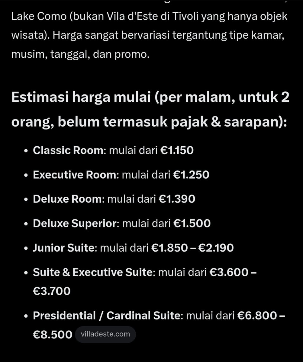 helloditya's tweet photo. @Denald @Mariniosan @smultronstaIIet Ternyata aku masih ada history pencarian di grox hahaha, nih kalau ada yang mau nginep di presidential suite boleh banget, terus dia juga pernah share hotel yang di Capri Italy inget nggak sih https://t.co/OqiC5TtqmU