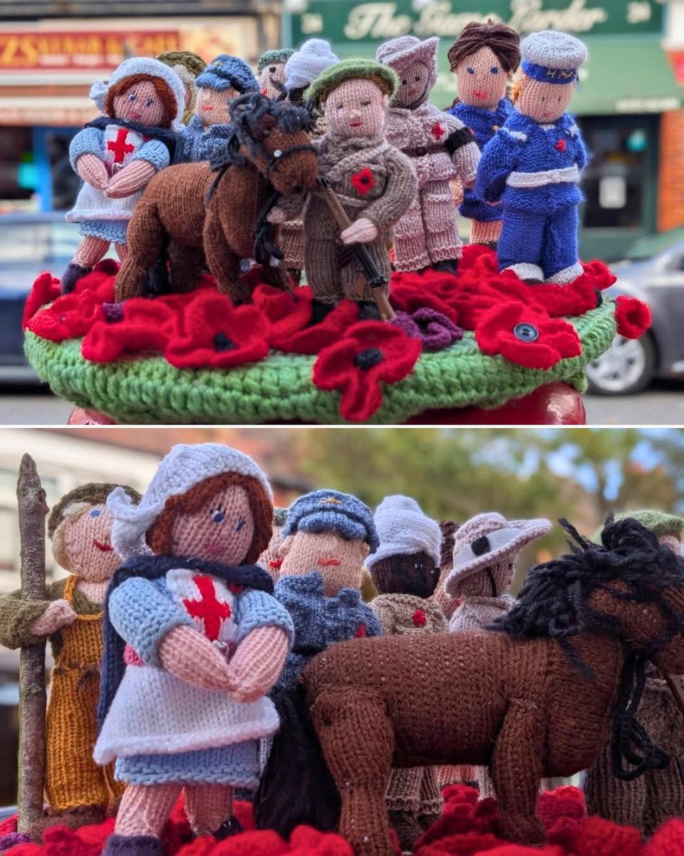 andrewc44104127's tweet photo. A stunning tribute on top of a postbox in Claygate ahead of Remembrance Day. https://t.co/q0r7I7Ewe0