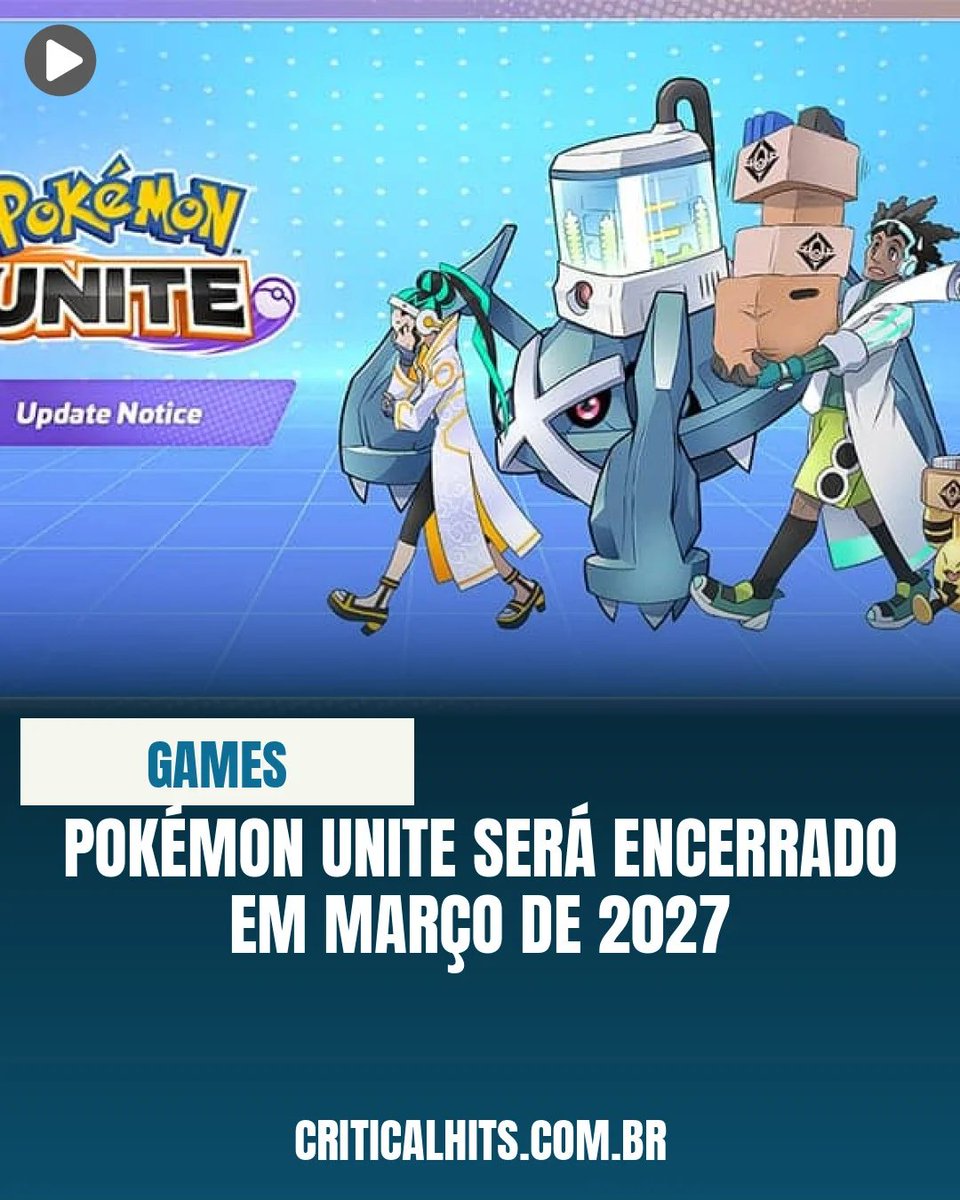 ericarrache's tweet photo. Urgente: Pokémon Unite já era https://t.co/28VcZxDkjx