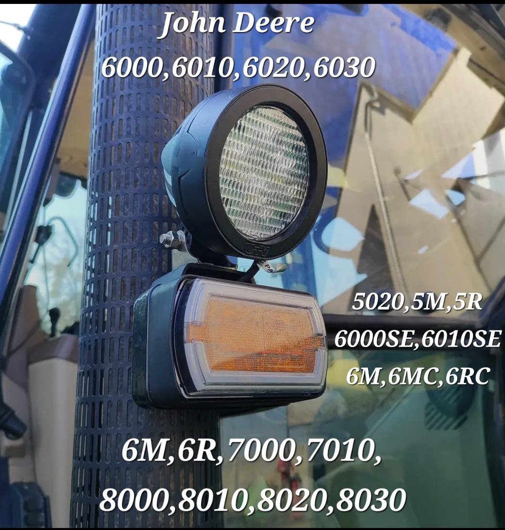 juan_ciervo's tweet photo. Piloto delantero #led de posicion e intermitente Adaptable a los #tractores #Johndeere. Es necesario realizar 2 agujeros nuevos para fijar el piloto. En modelos modernos es necesario resistencias + 8 €
Tfn: 630291517
Precio 79 € la pareja envío incluido https://t.co/K7g0O6sJQx