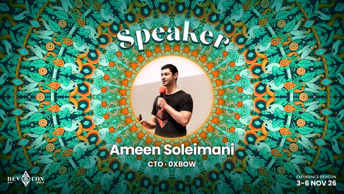 EFDevcon's tweet photo. HTTPS became the standard for internet security because it was built into the way we browse.

Could privacy follow the same path?

At Devcon 8, @ameensol, CTO at @0xbowio, will explore what it would take to make privacy the default.

Catch his talk on the Privacy &amp; Consent track! https://t.co/rKbMtfdsak