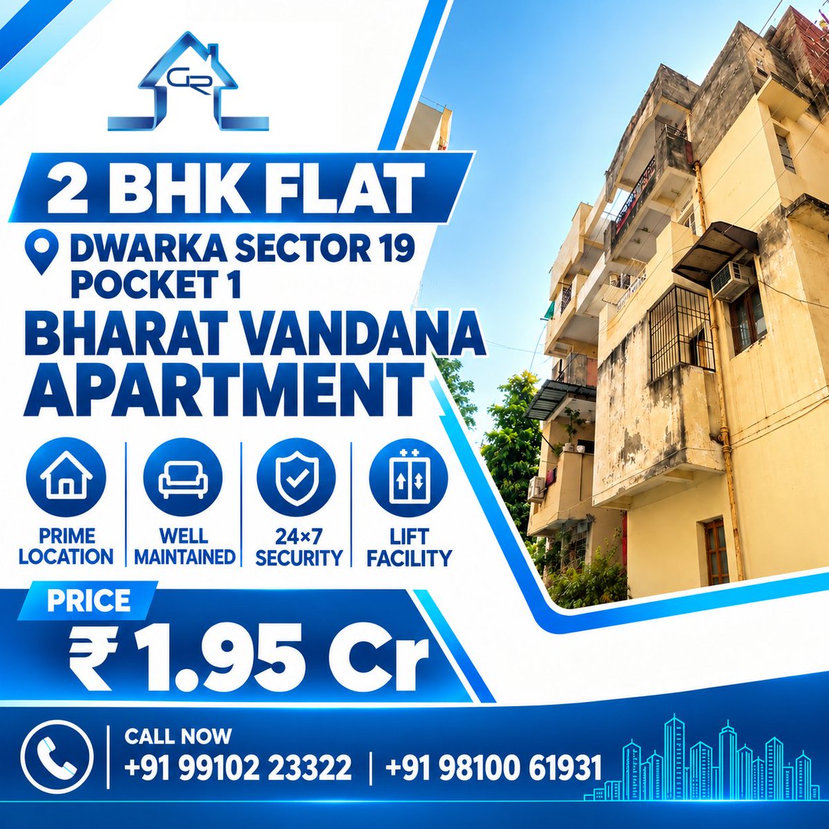GuptaRealtors's tweet photo. Your Perfect 2 BHK Home Awaits in Dwarka!

Experience the perfect blend of comfort, space, and convenience with 2 BHK Apartments in Dwarka. Find a home that suits your lifestyle and brings you closer to everything that matters. 

#GuptaRealtors #2BHK #DwarkaProperty #FlatsForSale https://t.co/6LvAeft5Rl