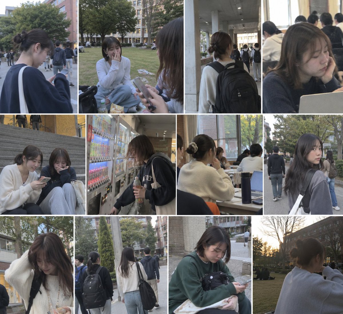 SIclopedia's tweet photo. AIっぽくない写真を一気出ししてみた。これは大学・短大編。1万枚ぐらいのDBにすれば写真素材として価値がありそうな気がする。 https://t.co/Sap9BUF3Kt