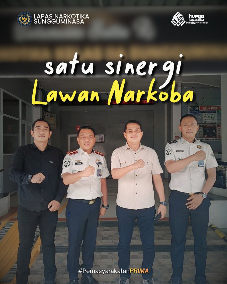 lpnsungguminasa's tweet photo. Lapas Narkotika Kelas IIA Sungguminasa terus memperkuat sinergi dengan aparat penegak hukum (APH), khususnya Polresta Gowa, dalam mendukung terciptanya keamanan dan ketertiban di lingkungan lapas.

#kemenimipas
#guardandguide
#ditjenpas
#pemasyarakatan
#pemasyarakatansulsel https://t.co/CiyYAzKyK6