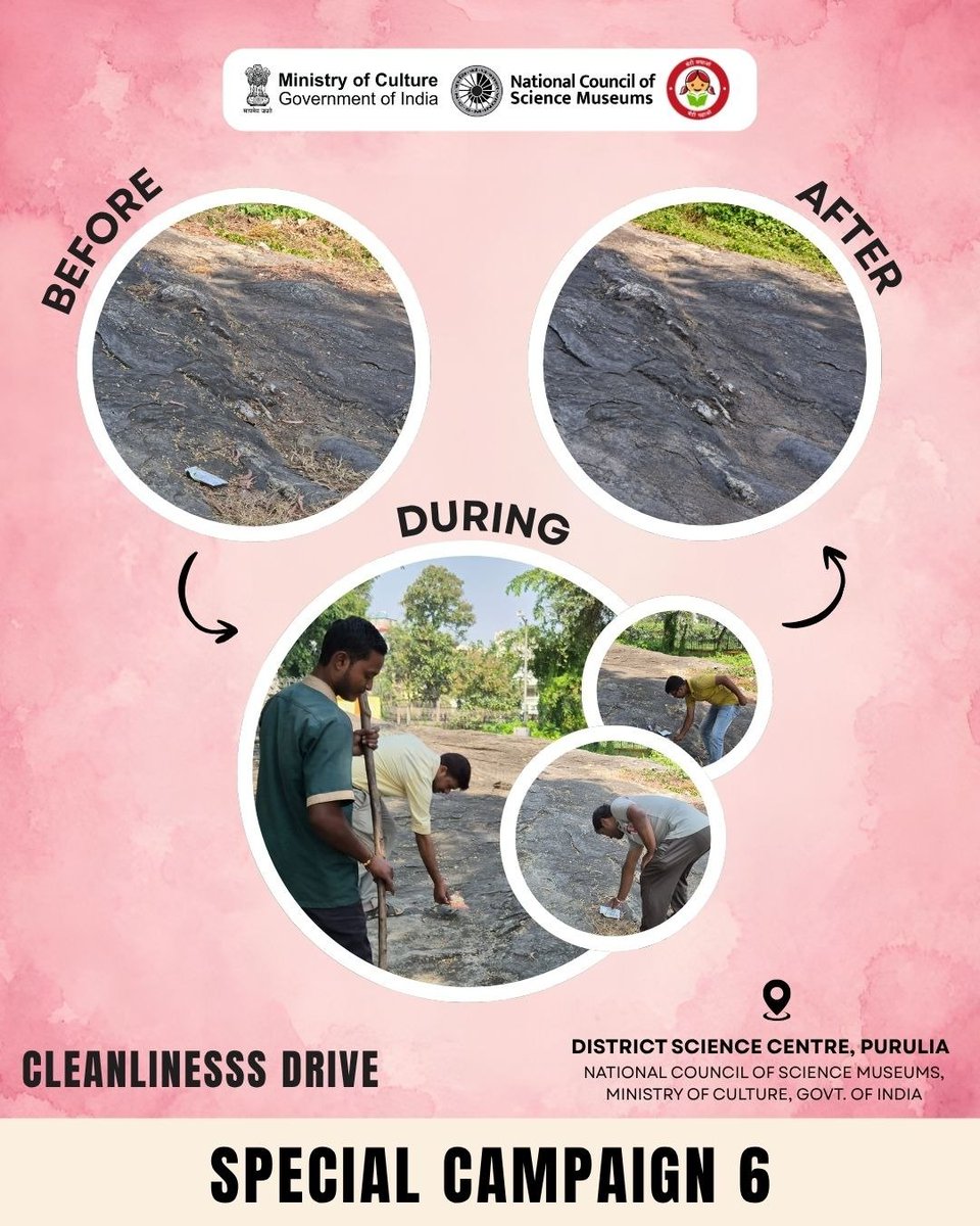 dscpurulia's tweet photo. Continuing its efforts towards a cleaner &amp; greener environment, @dscpurulia, a unit of @ncsmgoi, @MinOfCultureGoI conducted a #CleanlinessDrive as part of #SpecialCampaign6 in the area rear premises of the centre.

@PIBKolkata https://t.co/2iKSWbXPnh