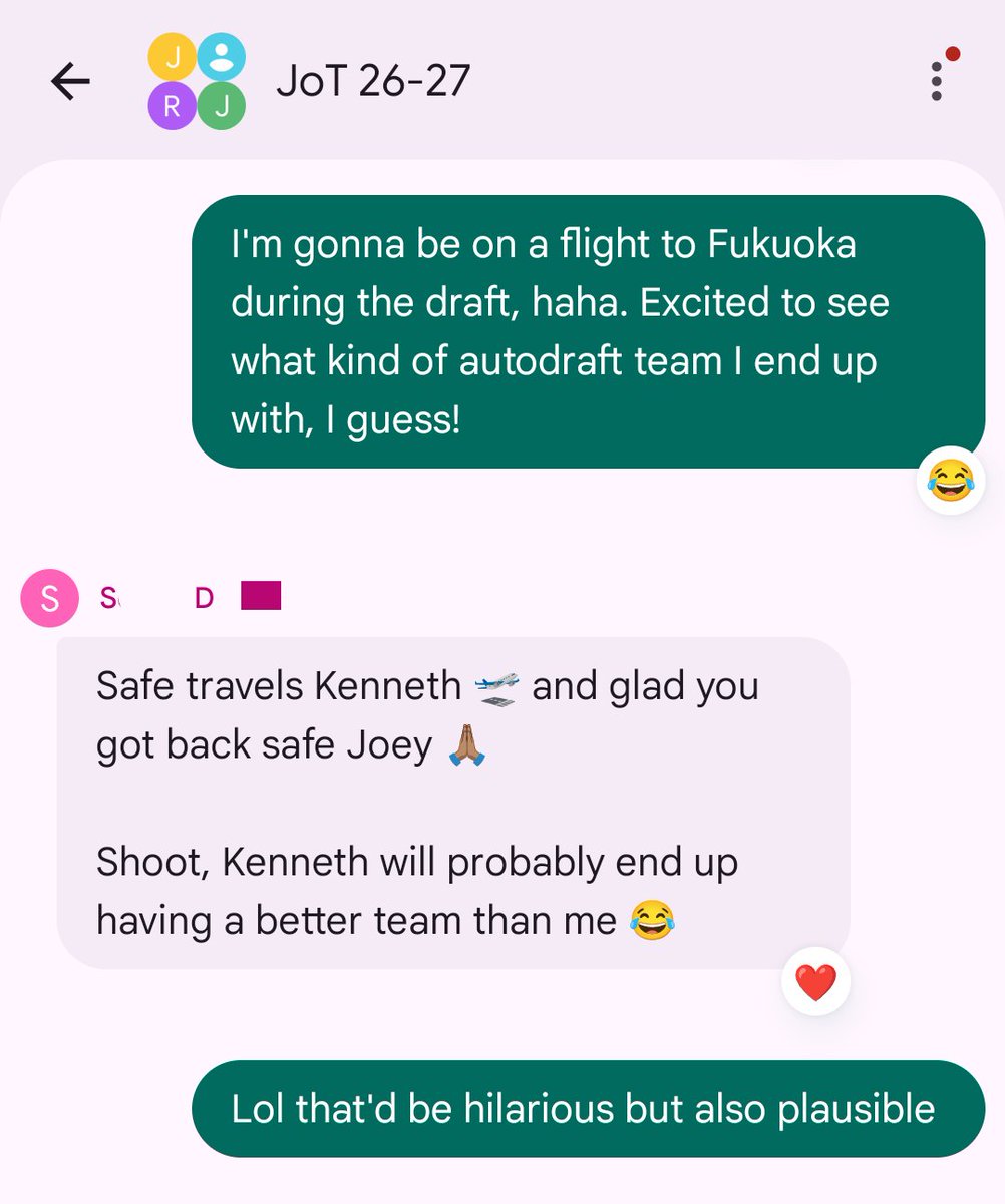 ArsElectroniken's tweet photo. Had to auto-draft my @YahooFantasy basketball team this year because it took place while I was aboard my flight from 🇵🇭 to 🇯🇵 (without wifi) 🥲
At least it gave me second pick? #fantasybasketball #draft https://t.co/CdXbiZQjzQ