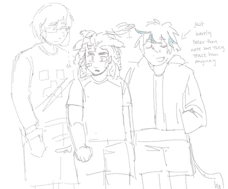 GAMBLERSDEBTH's tweet photo. i missed him so im posting my crazed sketching from earlier. ellernate weaponry autism + baby mayday crew https://t.co/wcLwG3oiNP