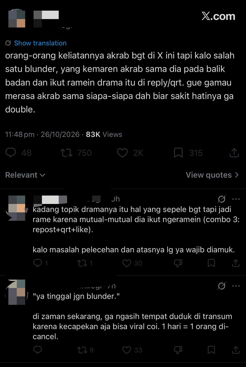 karinyoo's tweet photo. Ku barusan diblok sama orang ini, kalo emang gara2 twitku ttg esti, padahal dia kayaknya gak tau apa2 ttg duduk masalah sebenernya apa, yang dicancel juga faker scammer penipu bawa duit orang puluhan juta dan banyak orang hampir kena tipu juga. Bukan sekedar blunder. Walau awalnya kita kita hanya sekedar faker, ternyata terkuak bahwa dia pelaku kriminal. 

Ketika yang lain ngeramein ya karena mereka juga korban.  

Kalo ternyata itu masalahnya kak chaaw, bukan urusan ente juga asli mau cancel orang apa engga dan orang punya pilihan mau ikut ngancel apa bodo amat 🤣

Tiba2 kok yo merasa offended dan projecting sendiri. Aneh wkwkwkwkk