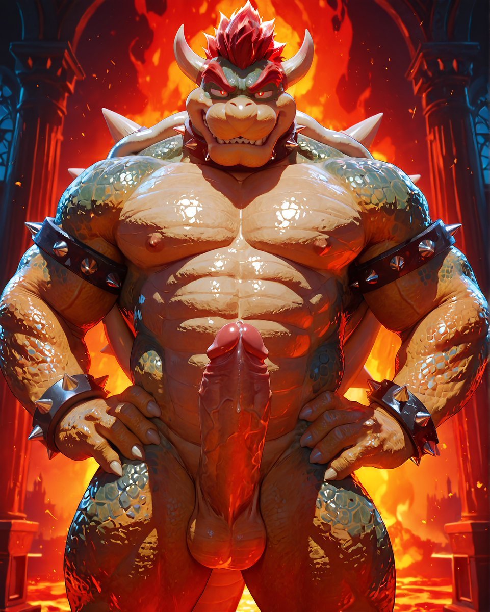 AlphaInkStudio's tweet photo. Candles lit. Shell on the pillows.
The King's in bed and he's not tired.
Come closer, or I'm coming to get you. 🐢🔥

In progress on 🅿️. Grab the pack if you want the rest.
#Bowser #bara #furry https://t.co/uicH4v0meW