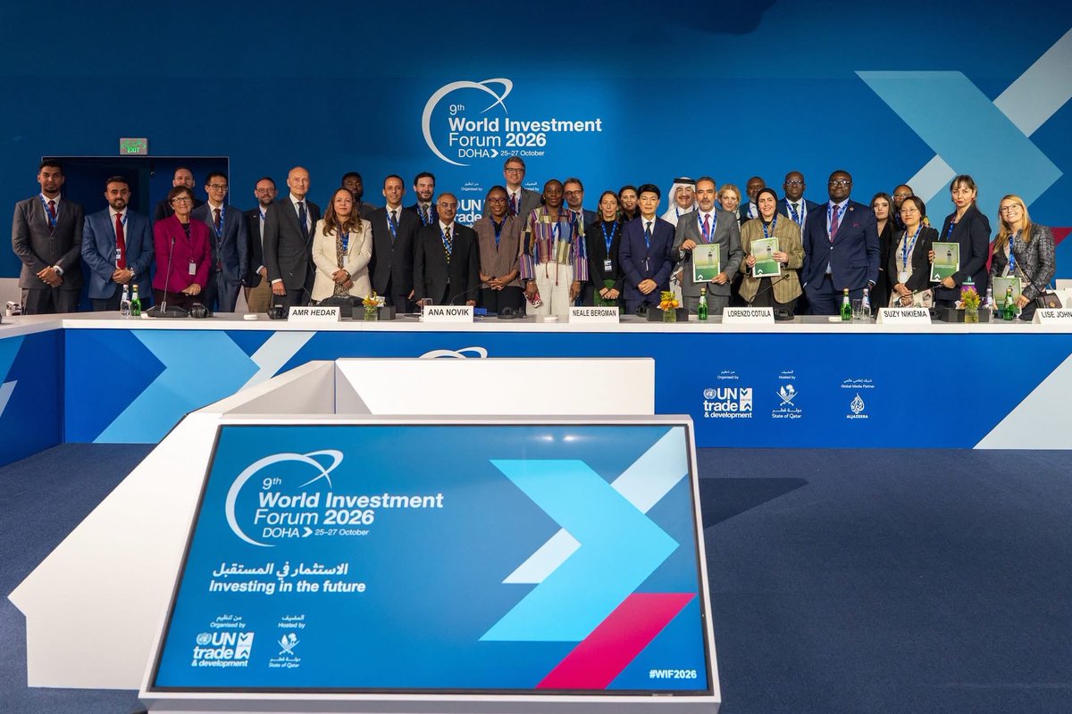 ForIntegrityOrg's tweet photo. 📍 Investment, integrity and inclusive development: Reflections from Day Two of #WIF2026

Doha, Qatar | 25–27 October 2026

How do we turn investment into sustainable development?

At the World Investment Forum 2026, several developments stood out to us at @ForIntegrityOrg (YIB).

1. Modernising investment rules

UNCTAD launched its Guiding Principles for International Investment Agreements Reform and announced technical assistance to help developing countries improve investment facilitation, transparency and procedures.

The lesson? Investment commitments need effective institutions and practical reforms to deliver results.

2. Advancing women’s entrepreneurship

The 2026 UNCTAD Empretec Women in Business Awards celebrated women entrepreneurs across leadership, sustainability, innovation and technology. Uganda’s Sandra Letio of Pelere Group Limited was recognised for building an agribusiness working with over 5,000 smallholder farmers.

This is a reminder of the potential of locally rooted enterprises to strengthen livelihoods and expand economic opportunities.

3. Investing in the digital economy

The United Nations Investment Promotion Awards recognised agencies and a special economic zone for attracting investment in the digital economy. For YIB, this reinforces the importance of ensuring that digital transformation translates into accessible opportunities for young people and underserved communities.

What does this mean for Kenya?

Our work in integrity building, civic engagement and community accountability reminds us that development depends not only on resources, but also on transparent decisions, accountable institutions and meaningful public participation.

At #WIF2026, we are learning, exchanging ideas and initiating connections that we hope will grow into practical collaborations supporting inclusive, accountable and community-led development.

Investment should be measured not only by the capital it attracts, but by the opportunities it creates, the institutions it strengthens and the lives it improves.

#InvestmentGovernance #Accountability #YouthLeadership #SustainableDevelopment #Kenya