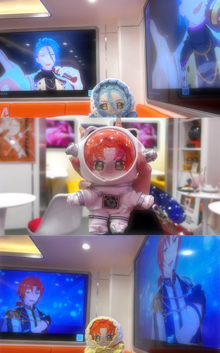 ss__5757's tweet photo. 📍 07-MODULE Starship Cafe /中野

中野の宇宙船モチーフのカフェに行ってきたよ〜🥹✨
クロッフルが思ってたよりも大きくてびっくりした😳‼️とっても美味しかったよ💓
宇宙服とかもぬいに着せられたりして激カワだった😘💕
大きい画面で好きなMVも流せるからオススメﾀﾞﾖ🫶🏻💘 https://t.co/20rYETkORn