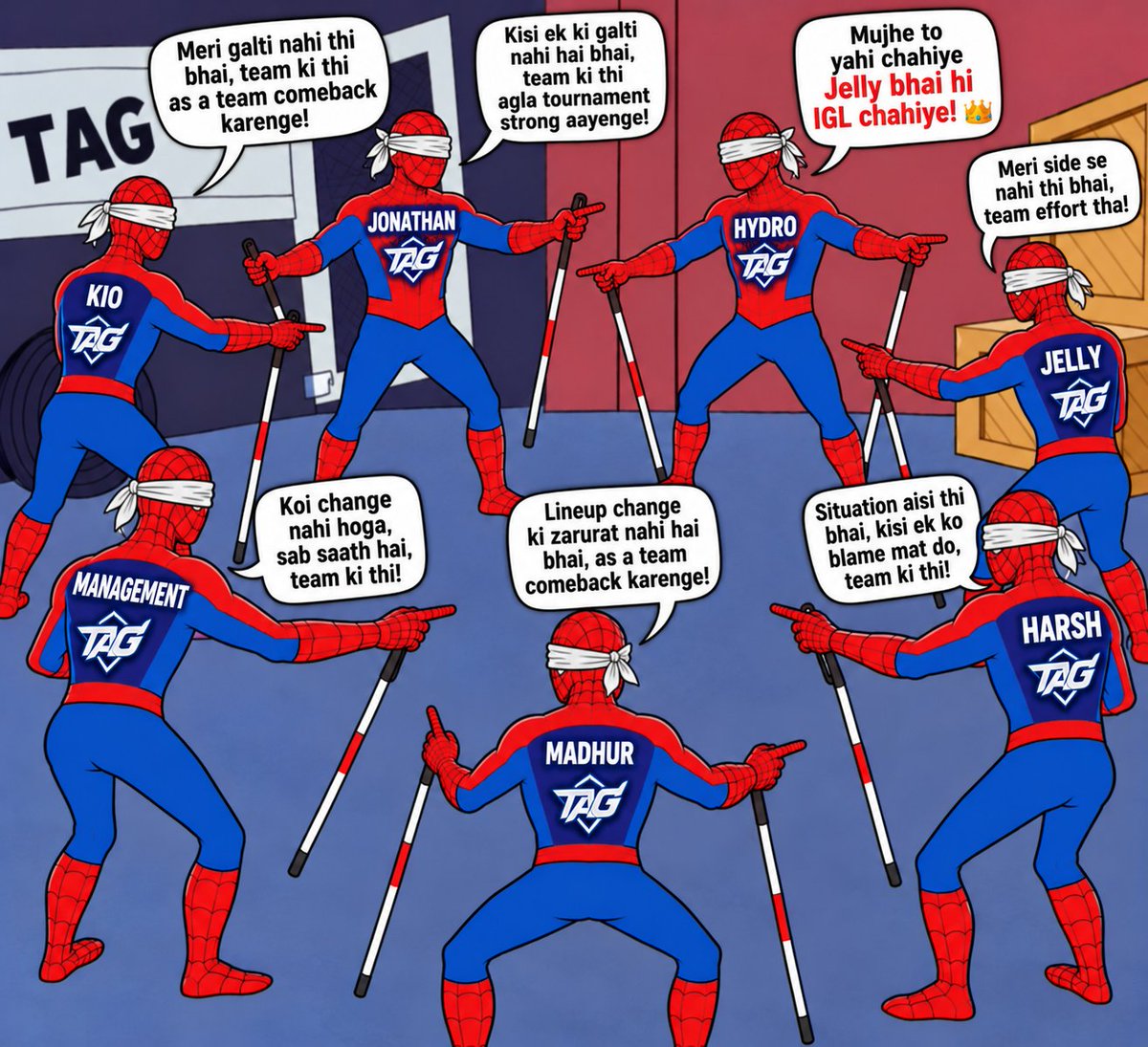 FutureLeaderrrr's tweet photo. Every other team is making changes to compete internationally and win trophies, while TAG keeps protecting the same group. Players defend each other, management backs the same decisions, and when fans question the performance, they’re labelled opposition fans. 🤡 #SackJelly https://t.co/Uv3YDbFDBI