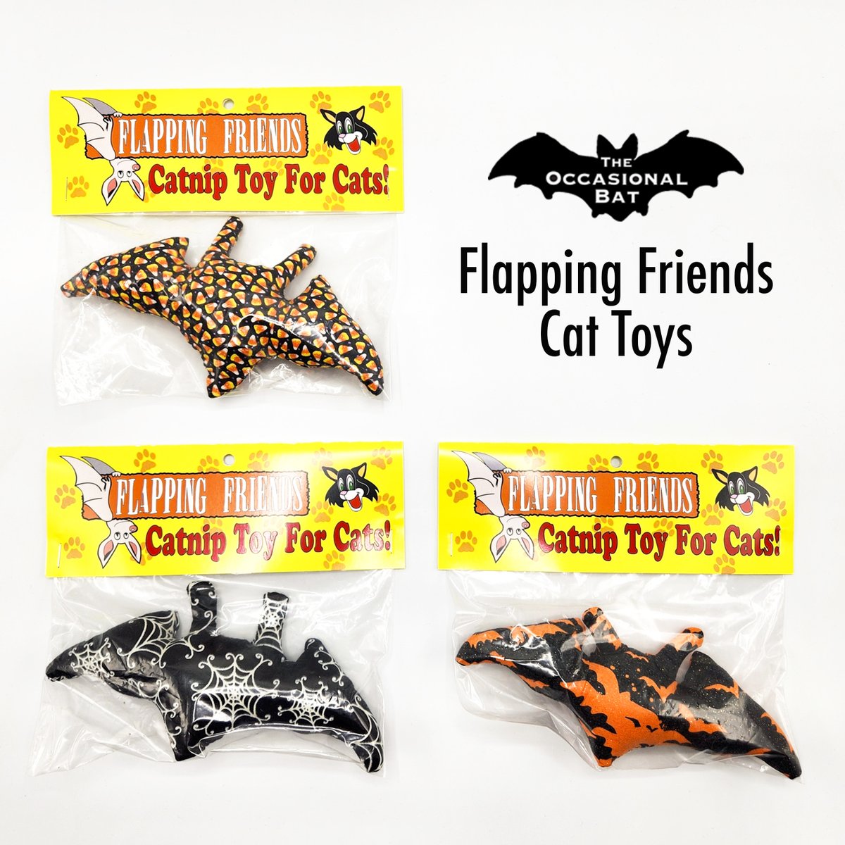 OccasionalBat's tweet photo. Get your kitty in the Halloween spirit with our purr-fect catnip toys! ππΎ Let the spooky fun begin! Your feline will love it! π±β¨ #TheOccasionalBat #Handmade #BatShapedCatToy #CodeOrange https://t.co/M9ne24Zehw https://t.co/Xkh0HKX2My