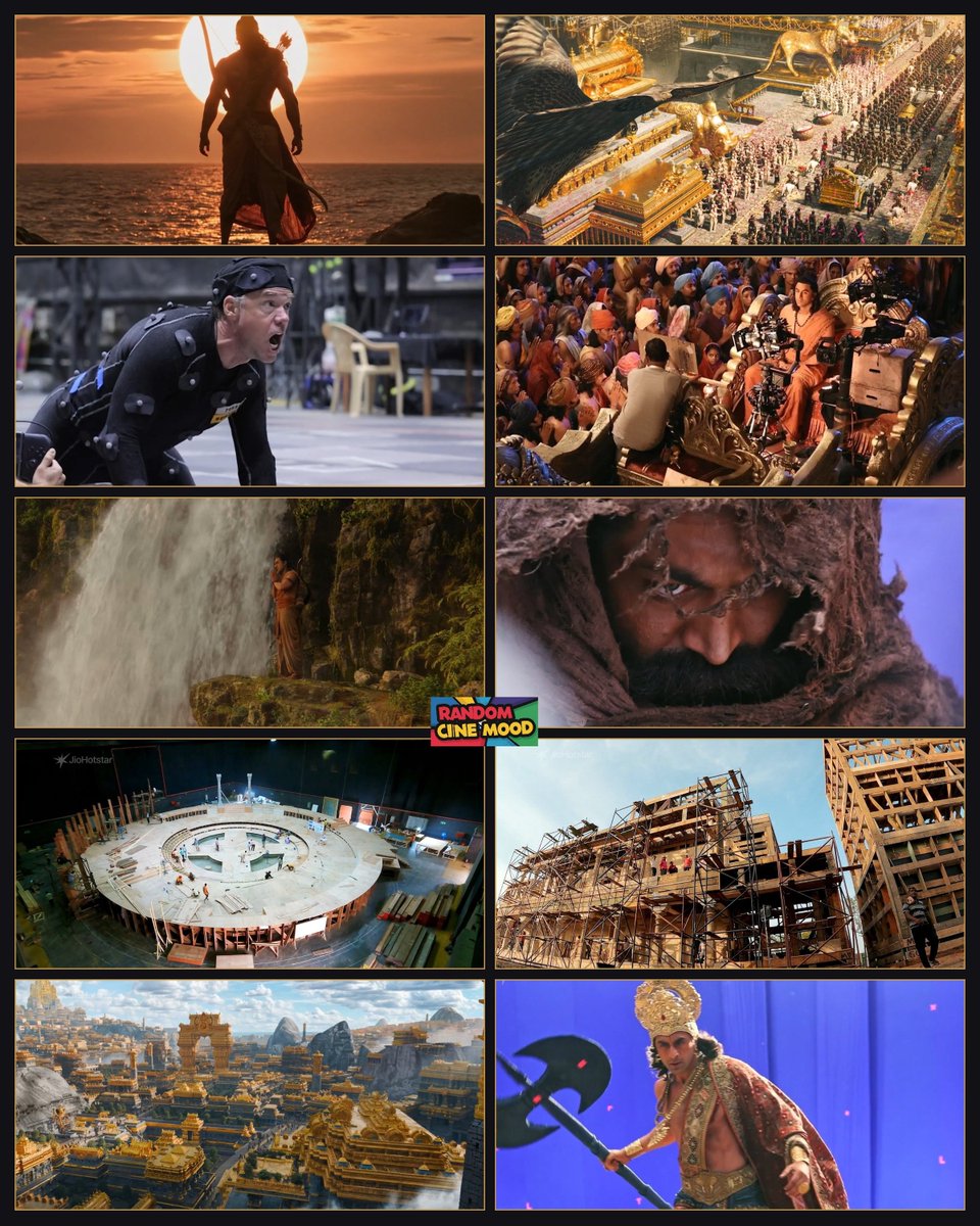 RandomCineMood's tweet photo. A GLIMPSE INTO THE MAKING OF THE EPIC SAGA #Ramayana! 🔥🚩🏹

#RanbirKapoor #NamitMalhotra #Yash https://t.co/f2mPMwuzE8