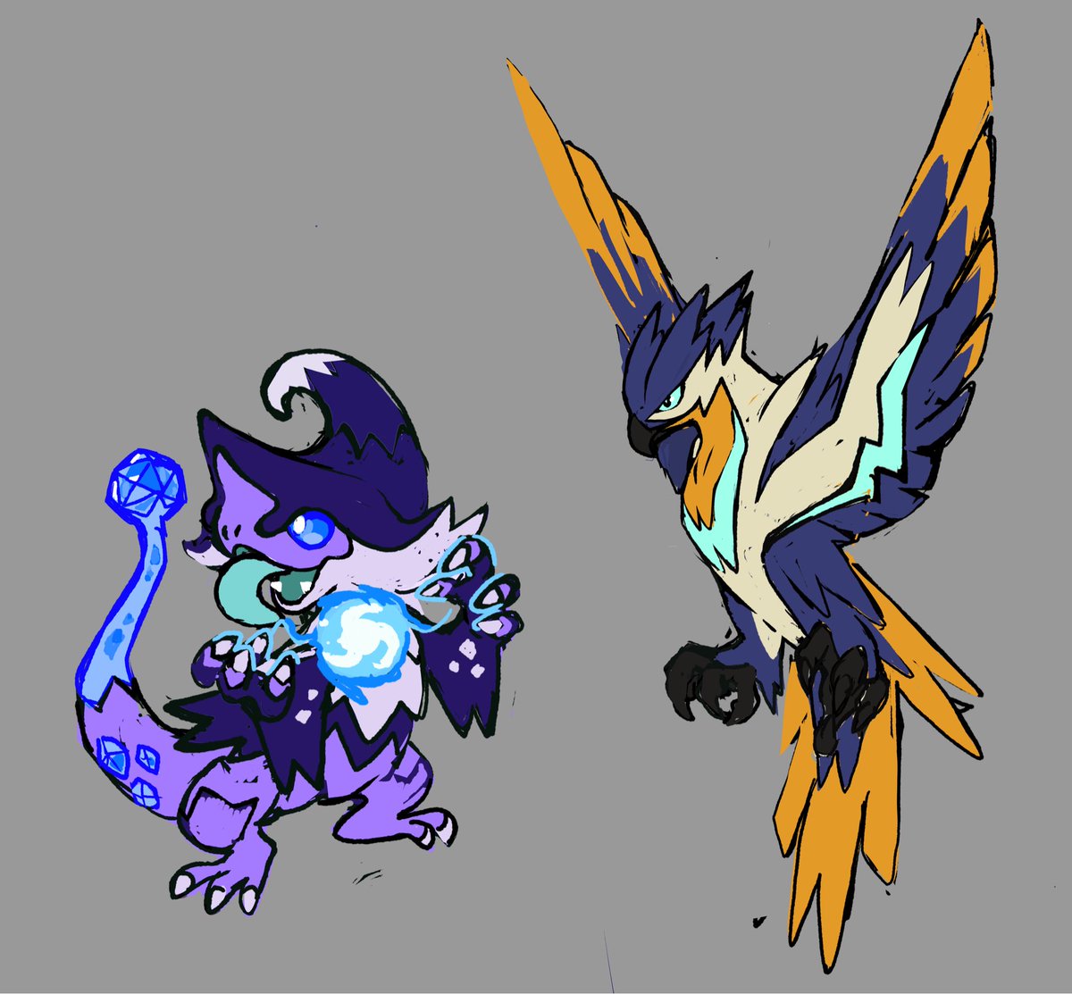 BastionPhoenix's tweet photo. Sketches and redesigns of some of my old Instagram account mons I’m currently working on for a commission on discord 
(Steel/Ground)
#POKEMON #Pokémonart #pokeart #fakemon #PokemonZA https://t.co/CH0ouOpBab