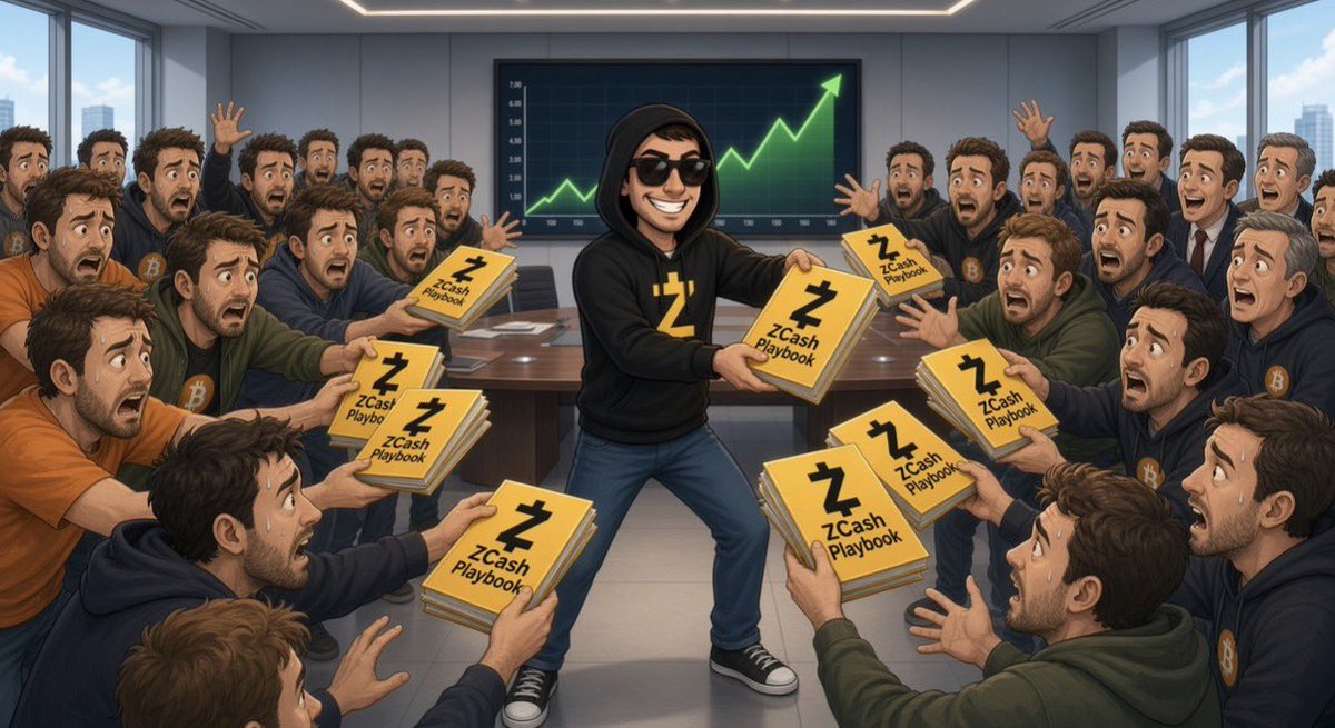 IAMSTACKMASTER's tweet photo. @APompliano Good morning Bitcoin maxis. I hope you’ll have picked up a zcash:native Playbook. https://t.co/eN47AzzehN