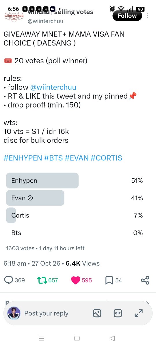 PippiWithHee2's tweet photo. @Rossesvotes For #EVAN https://t.co/fCGKGzPa5O