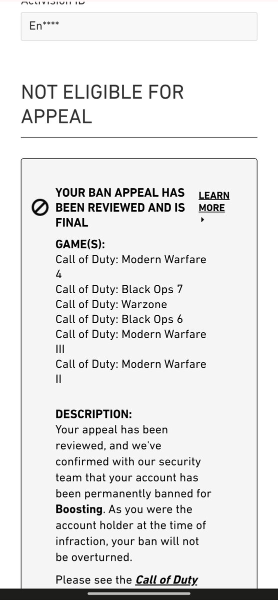 isenkidu1's tweet photo. I've been waiting for four days, I've played since Modern Warfare 2 with 2,700 hours on record, yet you permanently banned me for "boosting" on launch day. Stop using AI to process this. I demand a human review,my
account is Enkidu#1634559
@CallofDutyCM @ATVIAssist @CODUpdates https://t.co/6OyXYJxWyt