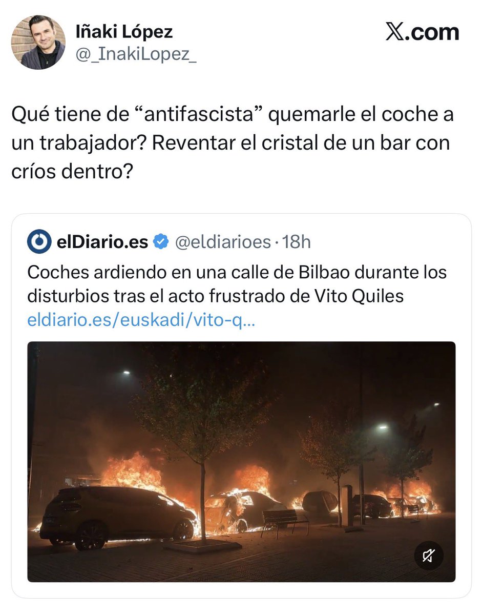 FloresJuberias's tweet photo. De los creadores de “el comunismo es una cosa formidable… lo único es que nunca se ha implementado correctamente: ni en la Unión Soviética, ni en Corea del Norte, ni en Camboya…” llega ahora “el antifascismo es un noble ideal… lo único es que a veces a alguien que no lo ha entendido del todo bien se le va la mano y te quema el coche. Pero sin mala intención.”