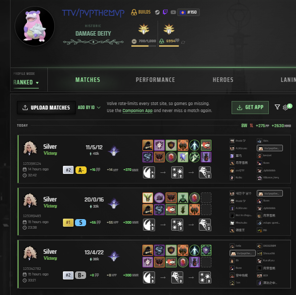 pvpthemvp's tweet photo. theres a new silver goat on the block (IGNORE THAT ONE LOSS) https://t.co/RsZXxhHFXO