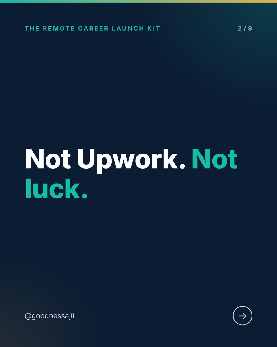 ItsGoodnessAjii's tweet photo. I didn’t find my remote role on Upwork.

I found it through a job advert on LinkedIn.

Recruitment agencies that place Nigerian talent with foreign companies post roles there all the time.

How to find them:

Search the role you want in LinkedIn Jobs
Filter by Remote
Look for posts by staffing or recruitment agencies, not just companies
Follow those agencies so their next advert reaches you

My full agency list is in my kit, out 7 November. Reply KIT to get it first.👇
