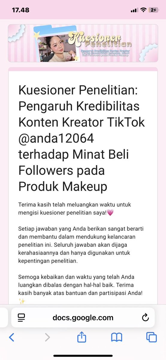 herseinz's tweet photo. @meramaikannya sudah ya kakk, thank youu https://t.co/L1QSCMiBby