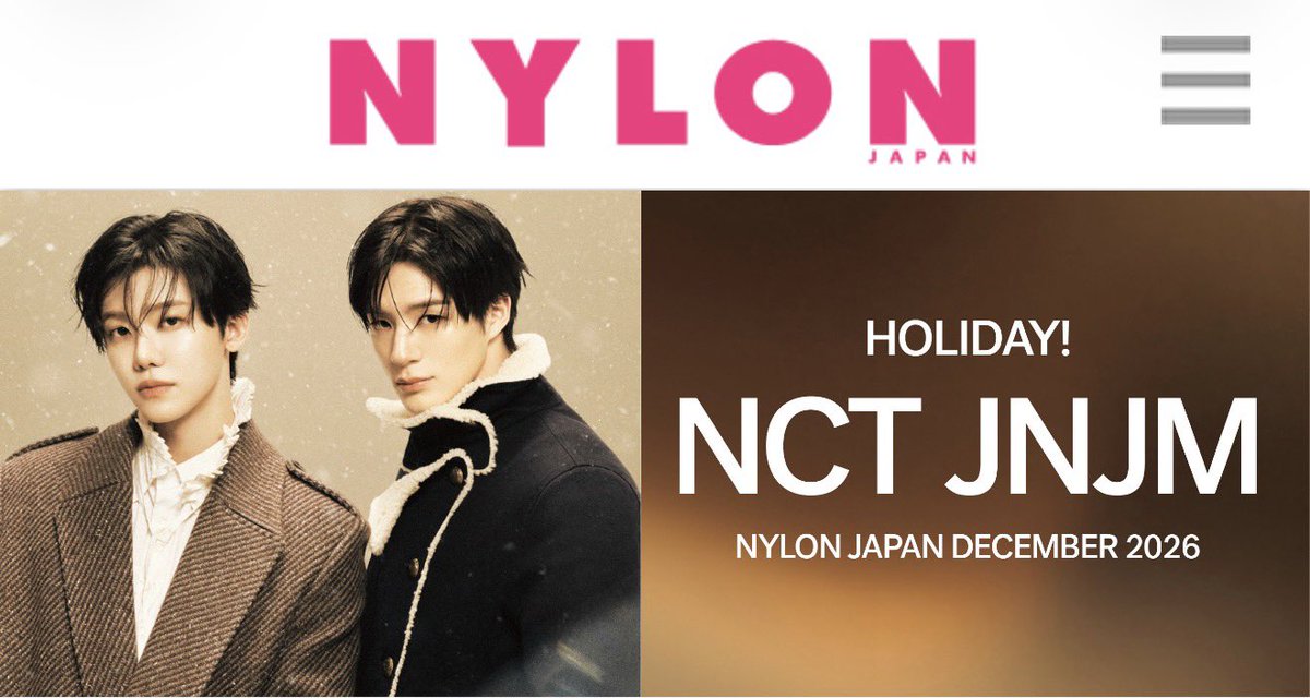 EMI_NANA_HOLIC's tweet photo. NYLON JAPAN TOP PAGE☺️
https://t.co/IzvDYnQwoF

#NCTJNJM #ジェミン　#JAEMIN https://t.co/HmI1c086nS