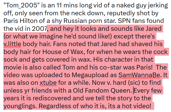 SuperWiki's tweet photo. I see the current generation of fans have discovered the Jared "porno". Settle in for the lore... https://t.co/CSjM3ol8eB