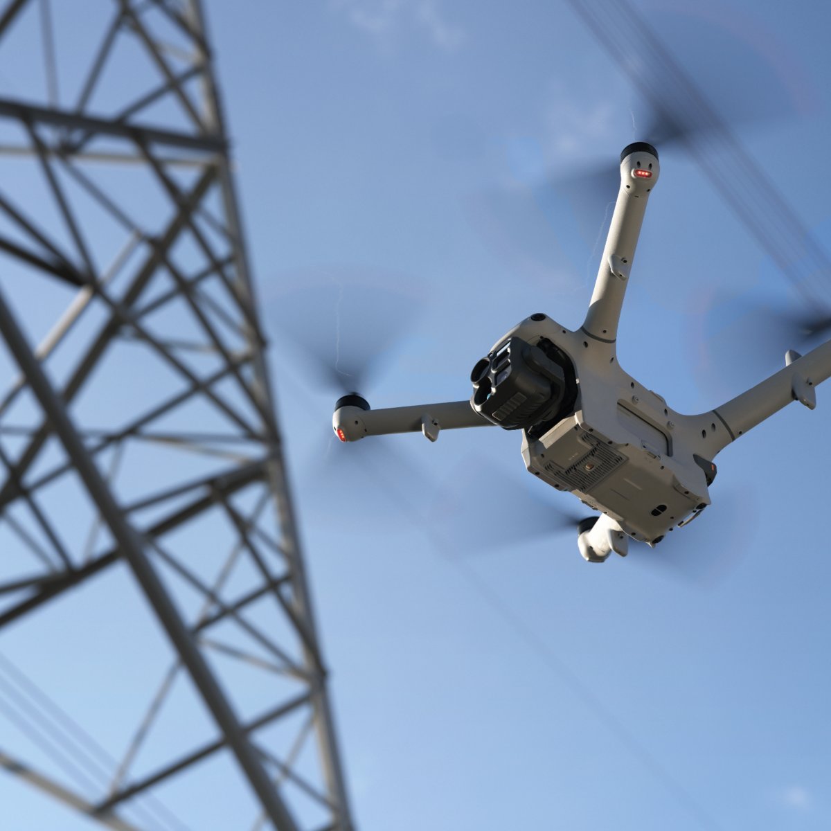 DJIEnterprise's tweet photo. The Drone vs. The Mission: Powerline Inspection 🔌

DJI Matrice 5TD can be pre-scheduled to fly routes from DJI Dock 4, to help spot issues early, and its radar can sense a 12 mm cable from 40 m away #DJIDock4 https://t.co/IPzlLXsYYc