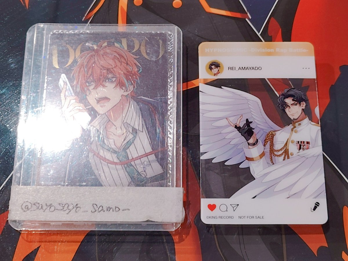sayosayo_samo_'s tweet photo. 【交換】ヒプマイ ヒプノシスマイク 9周年 9th アニバカフェ 特典 クリカ

譲▶︎零

求▶︎一二三(麻天狼コンプの為)

郵送希望。
検索からでもお気軽にお声掛けください https://t.co/OvZm5XKjQ4